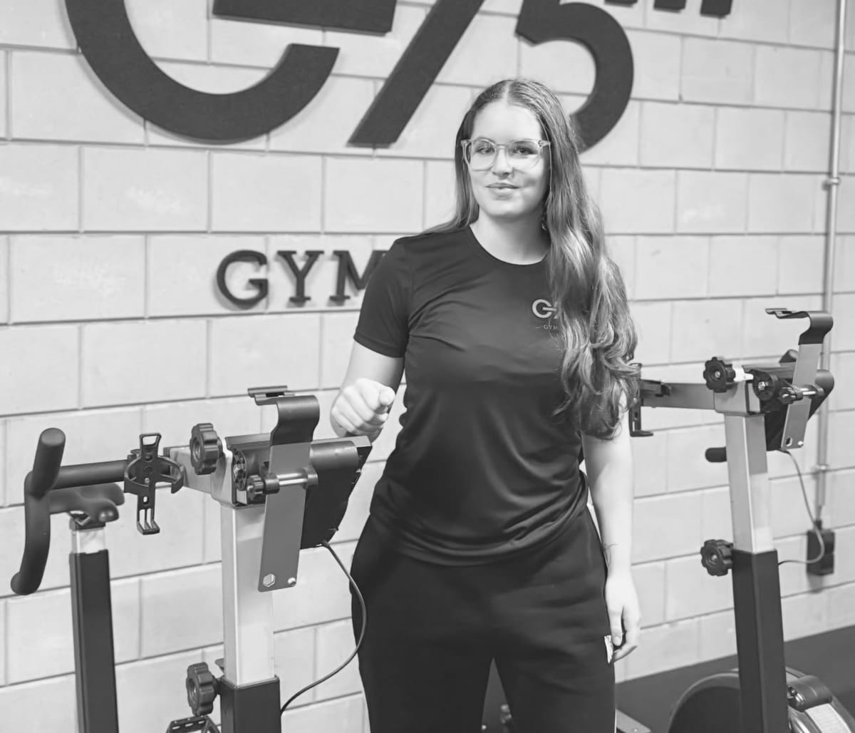 Keighlen Vreeling in de gym